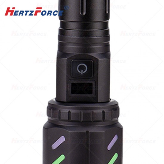点烟聚焦强光户外 手电筒 功率30W