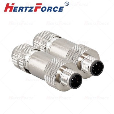 6芯航空插头 直头6针公头 M12