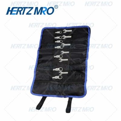 棘轮扳手双头双向变向活动头梅花两用呆扳手 13件套