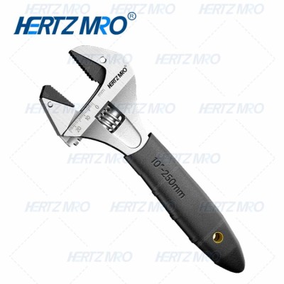 自锁自紧棘轮扳手 多功能棘轮开口扳手 10吋