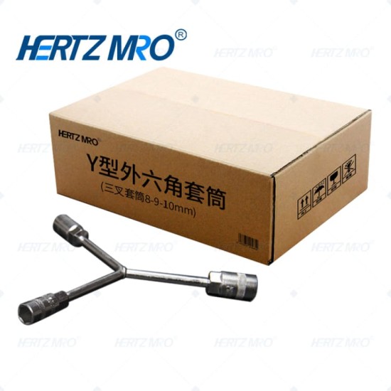 Y型外六角套筒 三叉套筒8-9-10mm 5个装
