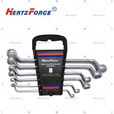 全抛光双头梅花扳手套装 6件套