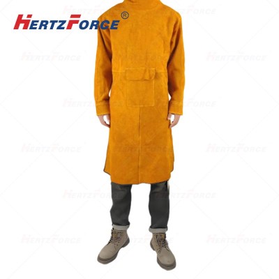 牛皮电焊作服反穿 衣焊工围裙 中款105CM