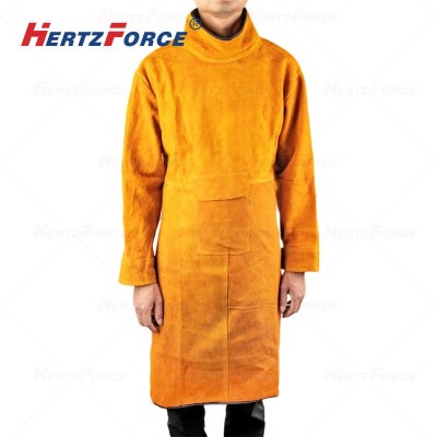 牛皮电焊作服反穿衣焊工围裙 长款120CM