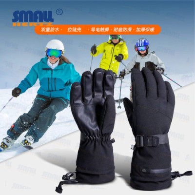 防寒手套 秋冬季保暖手套 加绒黑色 S M L XL