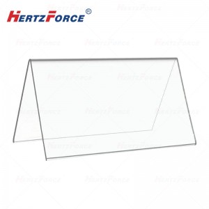 亚克力背喷热弯V形桌牌200*150*3mm