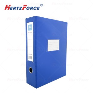 PVC档案盒 资料盒文件盒文件夹带压夹磁铁扣A4