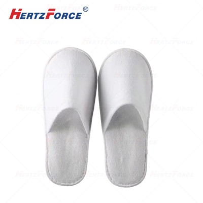 一次性拖鞋 白色割绒面料拖鞋原麻鞋底 400双/袋