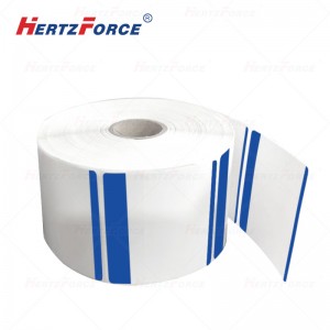 热敏合成纸 70mm*70mm 100张 蓝白色